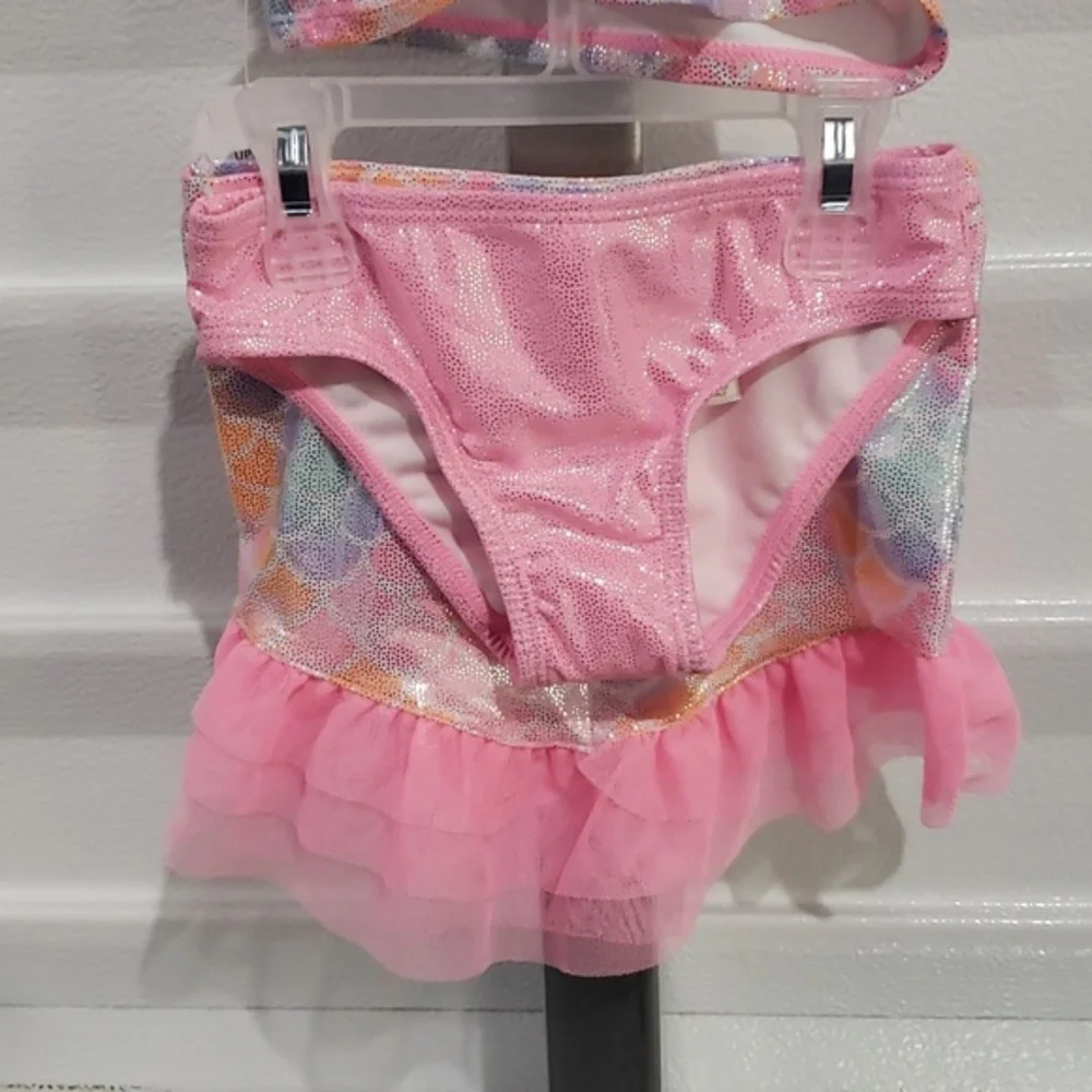 Wonder nation brand mermaid swim suit‎ 3 piece set NWT size 2T